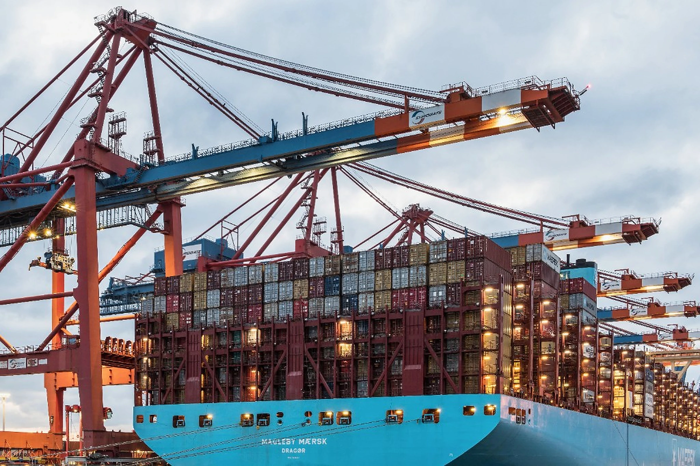 Cargo vessel and port logistics operations